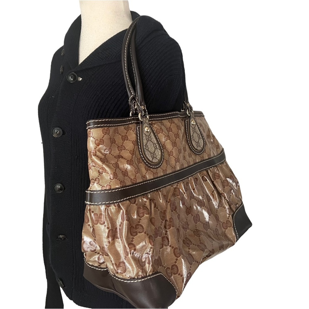 Gucci mix crystal shoulder logo bag medium rare - Picture 4 of 16